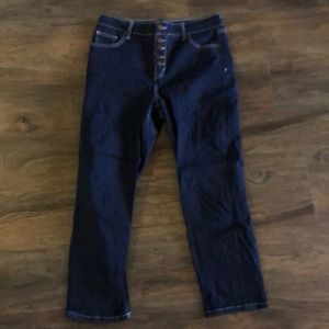 Boden Button Fly Straight Leg Jeans Size 10